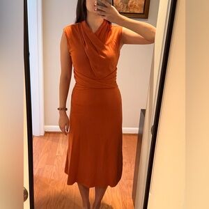 NWT Anthropologie Maeve Orange Dress - XS